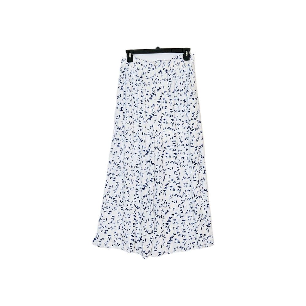 Lost+Wander Indigo Drift Side Slit Wide Leg Cropped Culotte Pants S Coastal Boho